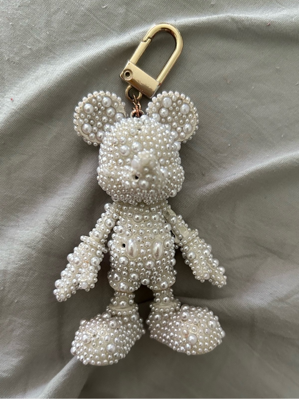 Baublebar Disney Mickey Pearl Beaded Bag Charm